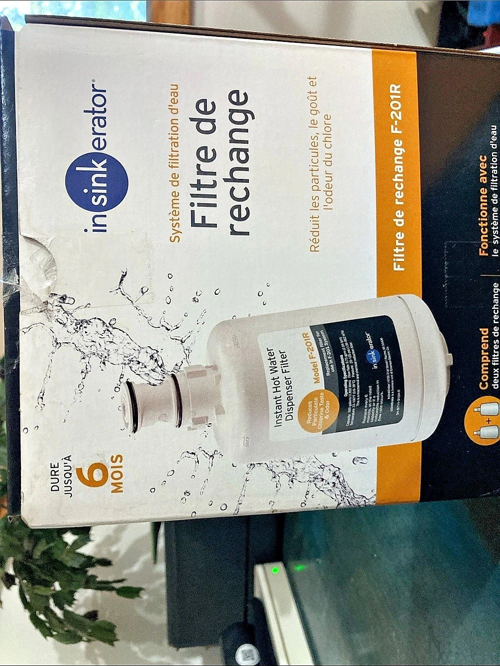 insinkerator F-201R Water Filter Cartridge , 2 pack